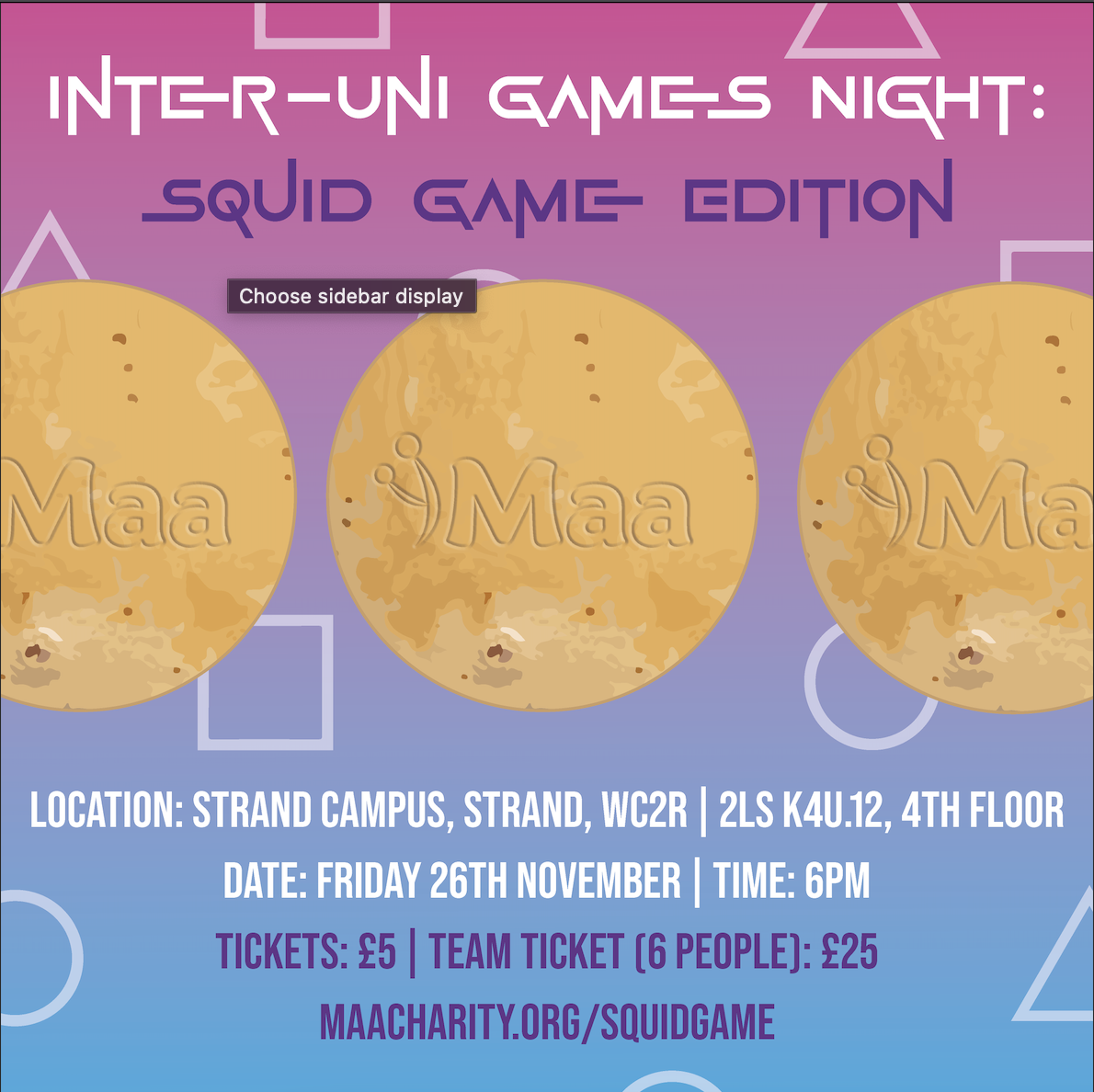 Inter-Uni Games Night – Squid Games Edition