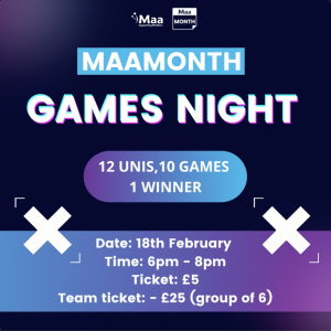MaaMonth Games Night